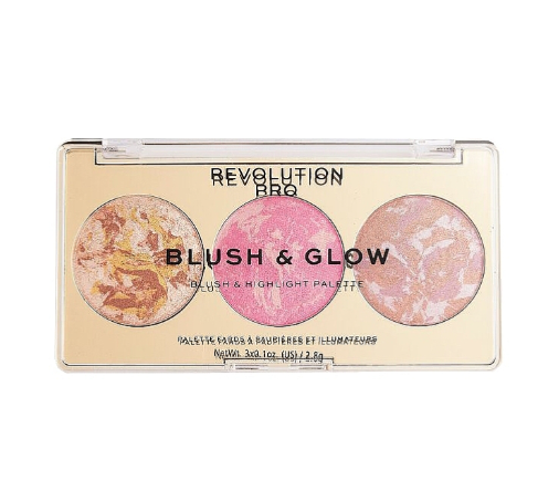 Палетка для макияжа лица Revolution Pro Blush AND Glow Palette Peach Glow - фото 1 - id-p2026047203