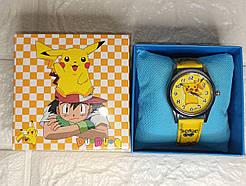 Дитячий годинник Покемон Пікачу в подарунковій коробці