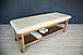 Дерев'яний масажний стіл ДВУХ секційний KP-10 NEW широка масажна кушетка для косметолога, фото 7