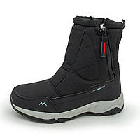 Зимові  чорні дутики з хутром Winter 36. Розміри в наявності: 36, 37, 38, 39, 40, 41.