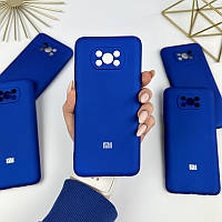 Силиконовый чехол для Xiaomi Poco X3 / X3 Pro Shiny blue (44)