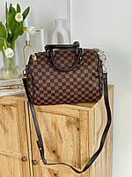Женская сумка Louis Vuitton Keepall 55 (коричневая) большая модная вместительная сумка LV20