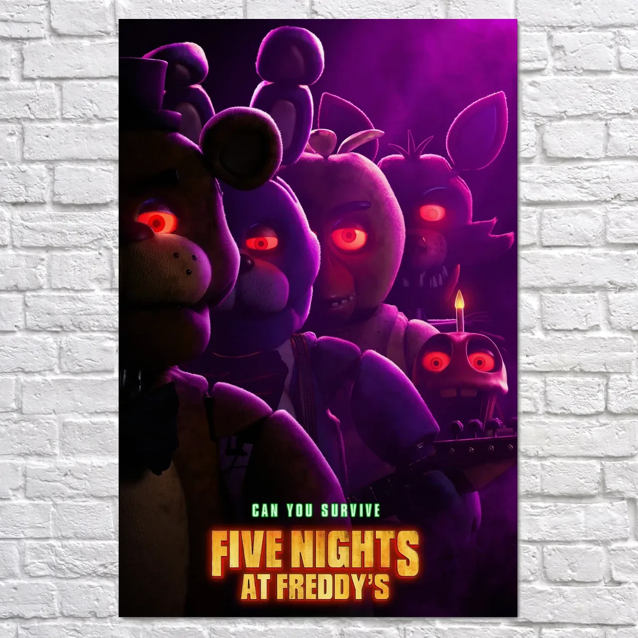 Плакат "П'ять ночей у Фредді, Five Nights at Freddy's", 60×40см