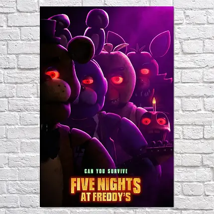 Плакат "П'ять ночей у Фредді, Five Nights at Freddy's", 60×40см, фото 2