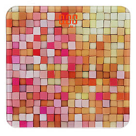 Ваги підлогові скляні (квадратні) на 180 кг Domotec MS-2019 Кубики (5381)