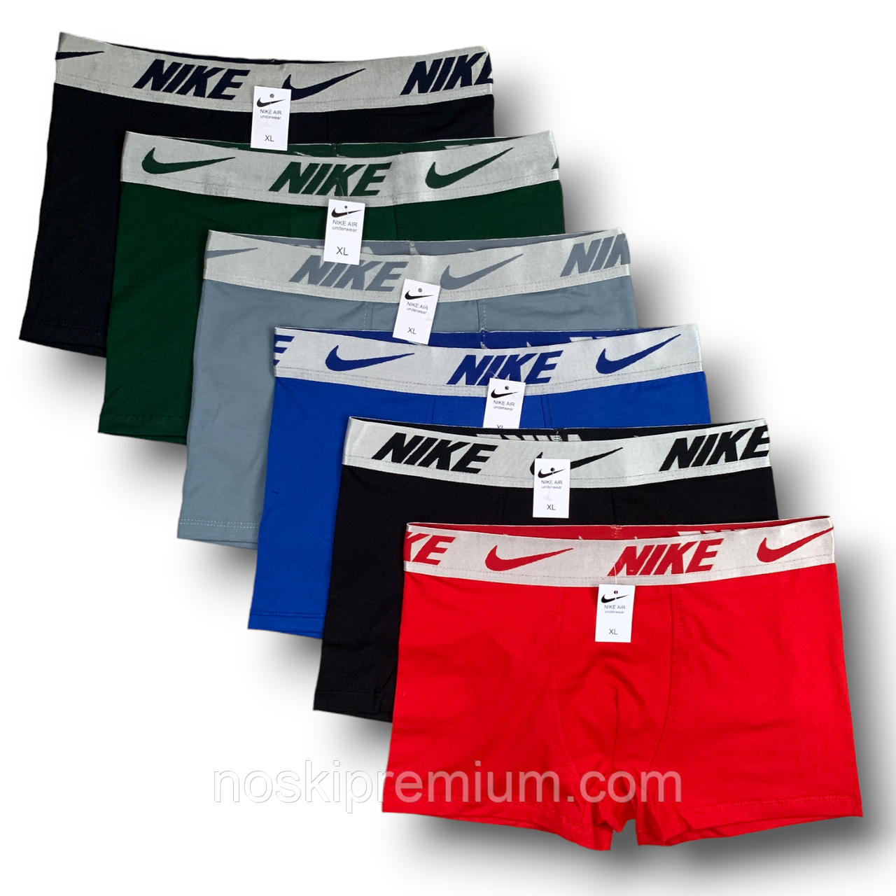 Трусы мужские боксеры хлопок Nike 03, ассорти, размер 3XL (52-54 ...