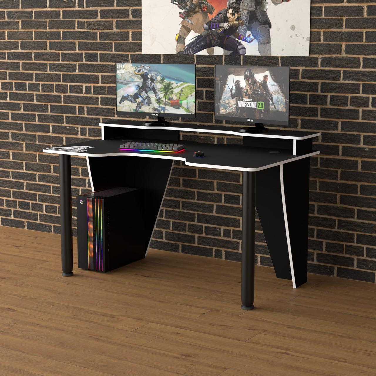 Геймерський стіл "Rasin RS-25" 120х80х75 см. Колір на вибір, фото 1