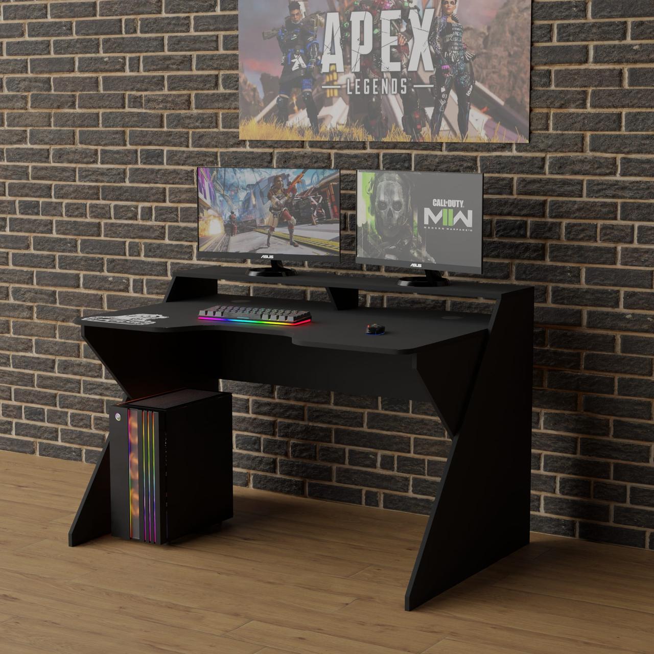 Геймерський стіл "Rasin RS-9" 130х85х75 см. Колір на вибір, фото 1