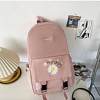 Рюкзак школьный для девочки Fashion Chamomile 42x28 см Пудровый (SK001641) (bbx)