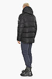 Чоловіча зимова коротка куртка чорний-електрик модель 51999 52 (XL), фото 8