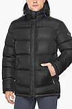 Чоловіча зимова коротка куртка чорний-електрик модель 51999 52 (XL), фото 9