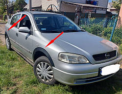 Накладки на арки (4 шт, чорні металічні) для Opel Astra G classic 1998-2012рр