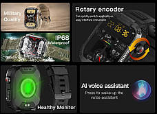 Смарт годинник Smart Watch, вимірювання пульсу, тиску, кисню в крові, режими тренувань, фото 3