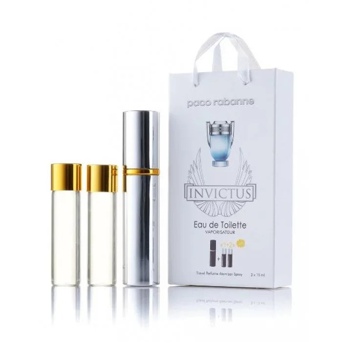 Paco Rabanne Invictus edt 3x15ml - Trio Bag, фото 1