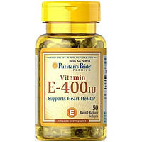 Vitamin E-400 IU Naturally Sourced Puritan's Pride (50 капсул)