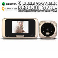 Мини Vision Doorbell QR-09 Домофон Золотой