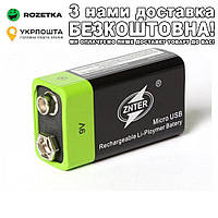 USB 9В Крона Lipo S19 600mah Аккумуляторная батарея