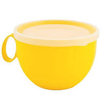 Чашка з кришкою 500мл Stenson 168006-т.жовтий