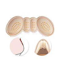 Вкладиші метелики для взуття від натирання та мозолів. Вставки під п'яти у взуття від натоптишів чорні 6мм, фото 9