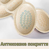 Вкладиші метелики для взуття від натирання та мозолів. Вставки під п'яти у взуття від натоптишів чорні 6мм, фото 10