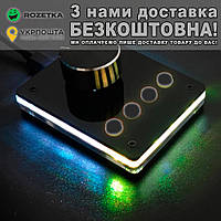 RGB 4 кнопки + энкодер Мультимедийная клавиатура Чёрный