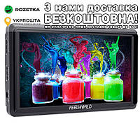 FeelWorld FW568 с наклонным рычагом Накамерный монитор Черный