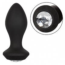 Анальна пробка із вібрацією Crystal Probe камінь прозорий California Exotic, фото 3