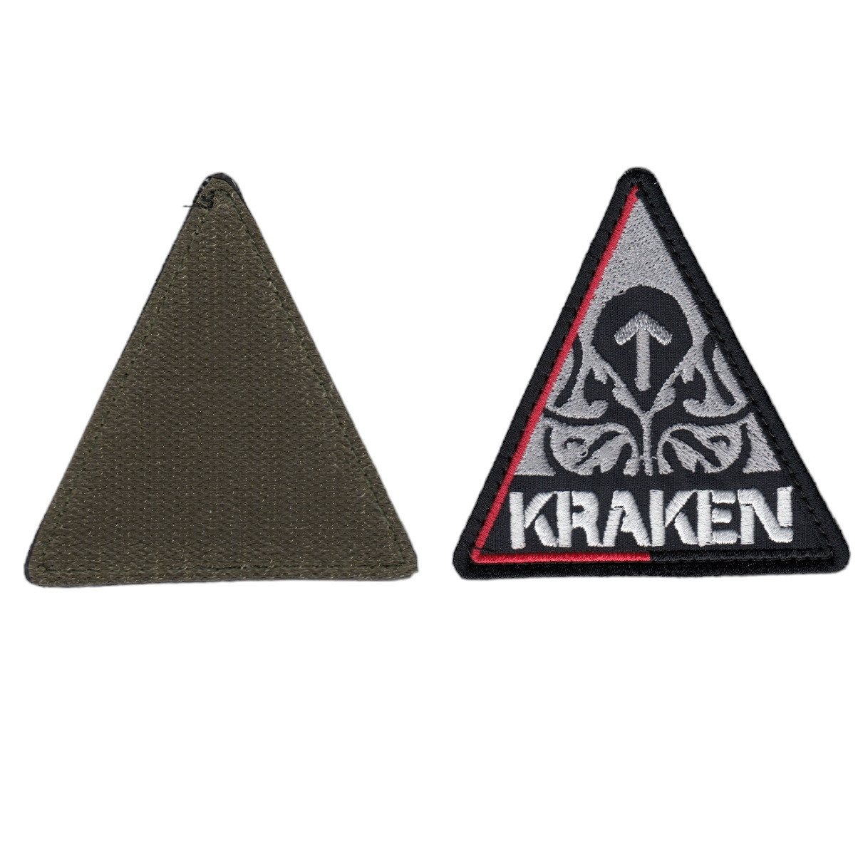 Шеврон військовий / армійський, kraken кракен, на чорному, ЗСУ. 8,5 см * 8,5 см
