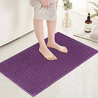 Килимок для ванни та душу Bathlux м'який довгий ворс, нековзний 80*50 Фіолетовий Люкс качество!+, фото 2