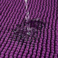 Килимок для ванни та душу Bathlux м'який довгий ворс, нековзний 80*50 Фіолетовий Люкс качество!+, фото 3