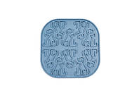 Килимок для злизування ласощів та їжі FIBOO Lollipop, 19 см, блакитний