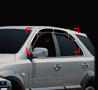 Дефлектори вікон (вітровики) Kia Sorento I 2002-2009, Autoclover - Cobra Tuning, K11102