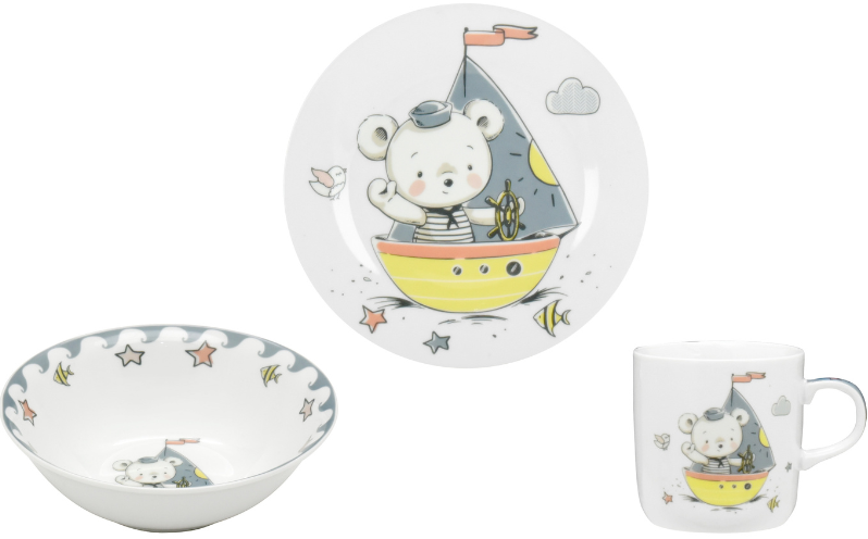 Набір посуду дит. Limited Edition LITTLE SAILOR /3 пр. короб (C805)