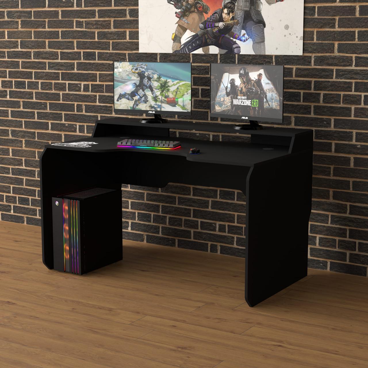 Геймерський стіл "Rasin RS-24" 120х80х75 см. Колір на вибір, фото 1