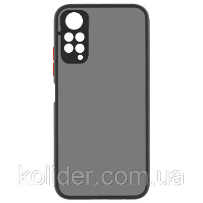 Чохол для мобільного телефона MakeFuture Xiaomi Redmi Note 11 Frame (Matte PC+TPU) Black (MCMF-XRN11BK)