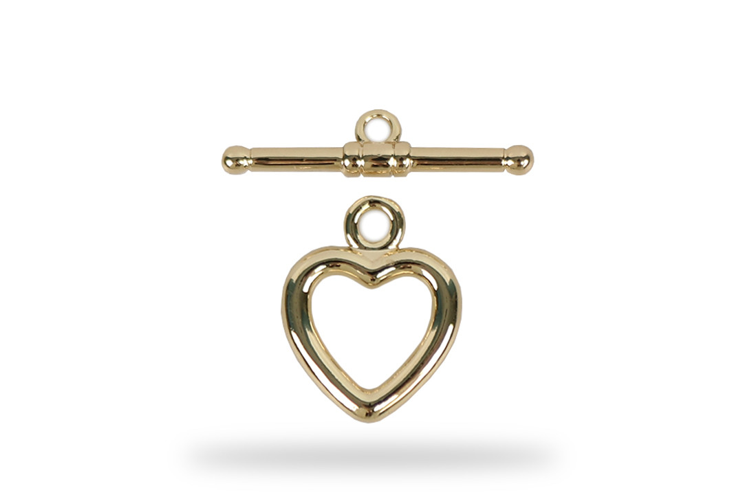 Застібка-тогл Love, 11*14 мм-22мм, золото, мідь, Китай, фото 1
