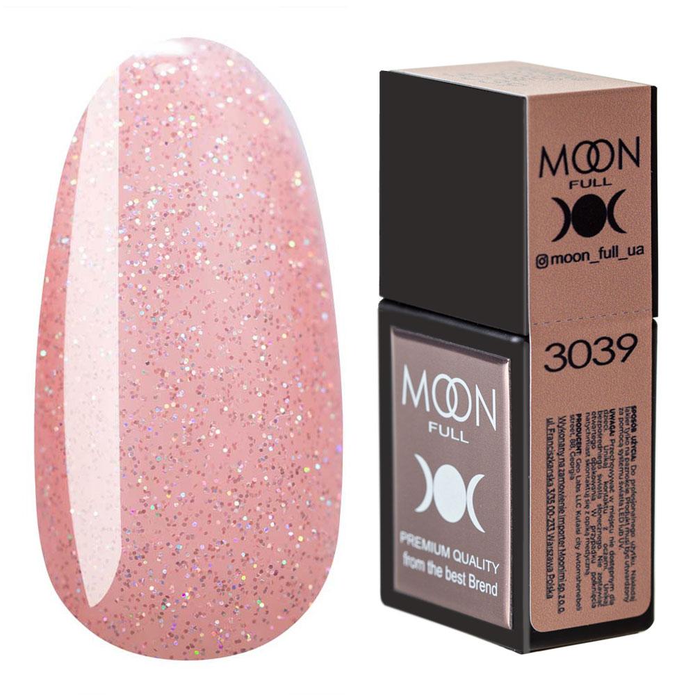 Кольорова база MOON FULL Amazing Color Base №3039 рожевий із шиммером 12 мл