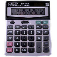 Калькулятор настільний CITIZEN 240 12-розрядний (AG10/сонячна батарея) 17х13,7см