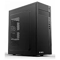 Корпус 2E Alfa E185-400, с БП 2E ATX400W, 1xUSB3.0, 2xUSB2.0, Perforated Side, ATX, черный