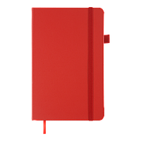 Книга записная BUROMAX ETALON 125*195, 96л., точка , на резинке Красный
