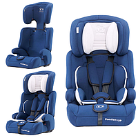 Крісло дитяче Kinderkraft Comfort Up 9-36 Kg Navy для машини з нахилом спинки