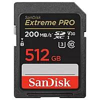 Карта памяти SanDisk 512 GB SDXC UHS-I U3 V30 Extreme PRO (SDSDXXD-512G-GN4IN)