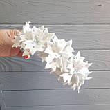 Обруч для свята — З білими квітами, фото 5