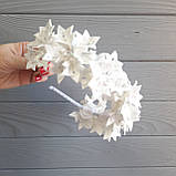 Обруч для свята — З білими квітами, фото 9