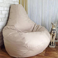 Бескаркасное кресло мешок груша для детей и взрослых Kospa Груша мешок для дома бежевый 90х60 см