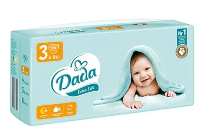 Підгузки дитячі DADA extra soft 3 (4-9 кг) 56 шт.