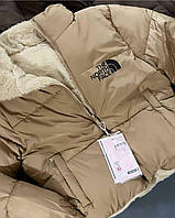Зимняя теплая женская куртка с мехом Ткань силикон плащевка 150 Размер S-M (42-46), M-L (46-48)