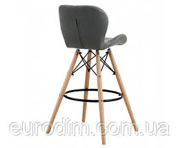 Стілець Стар Н барний високий сірий, фото 3