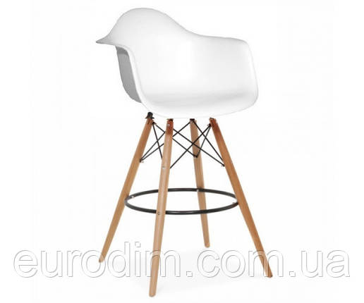 Стілець Тауер Вуд Eames барний високий білий, фото 1