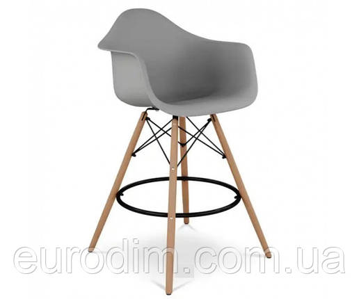 Стілець Тауер Вуд Eames барний високий сірий, фото 1